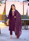 Gungun By Ossm Viscose Embroidery Wholesale Kurti With Bottom Dupatta In India